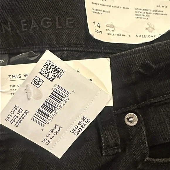 AE Super High-Rise Ankle Straight Jeans - Picture 2 of 2